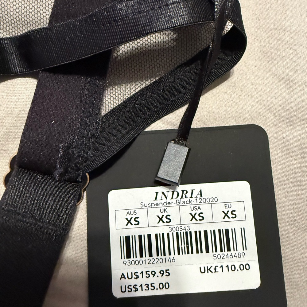 Honey Birdette Black indria suspenders - Picture 6 of 7